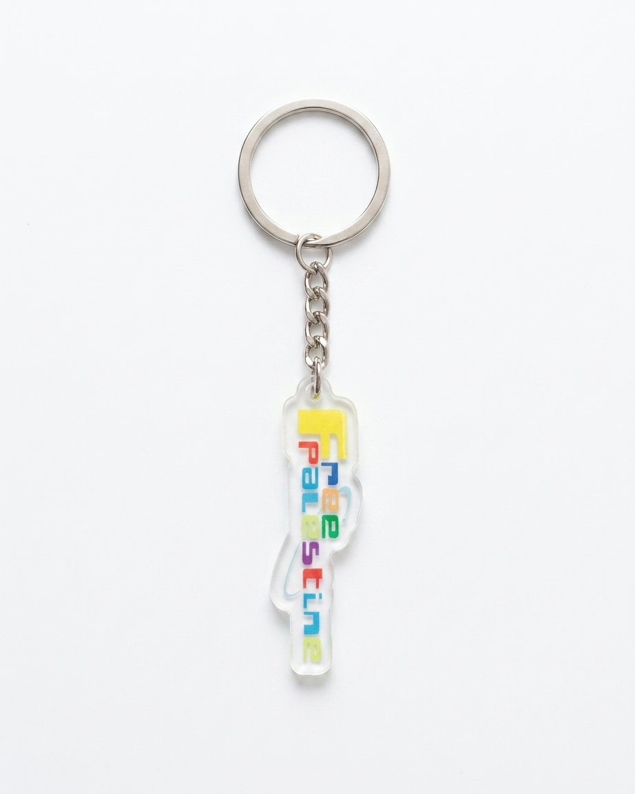 Spacetoon Free Palestine Keychain