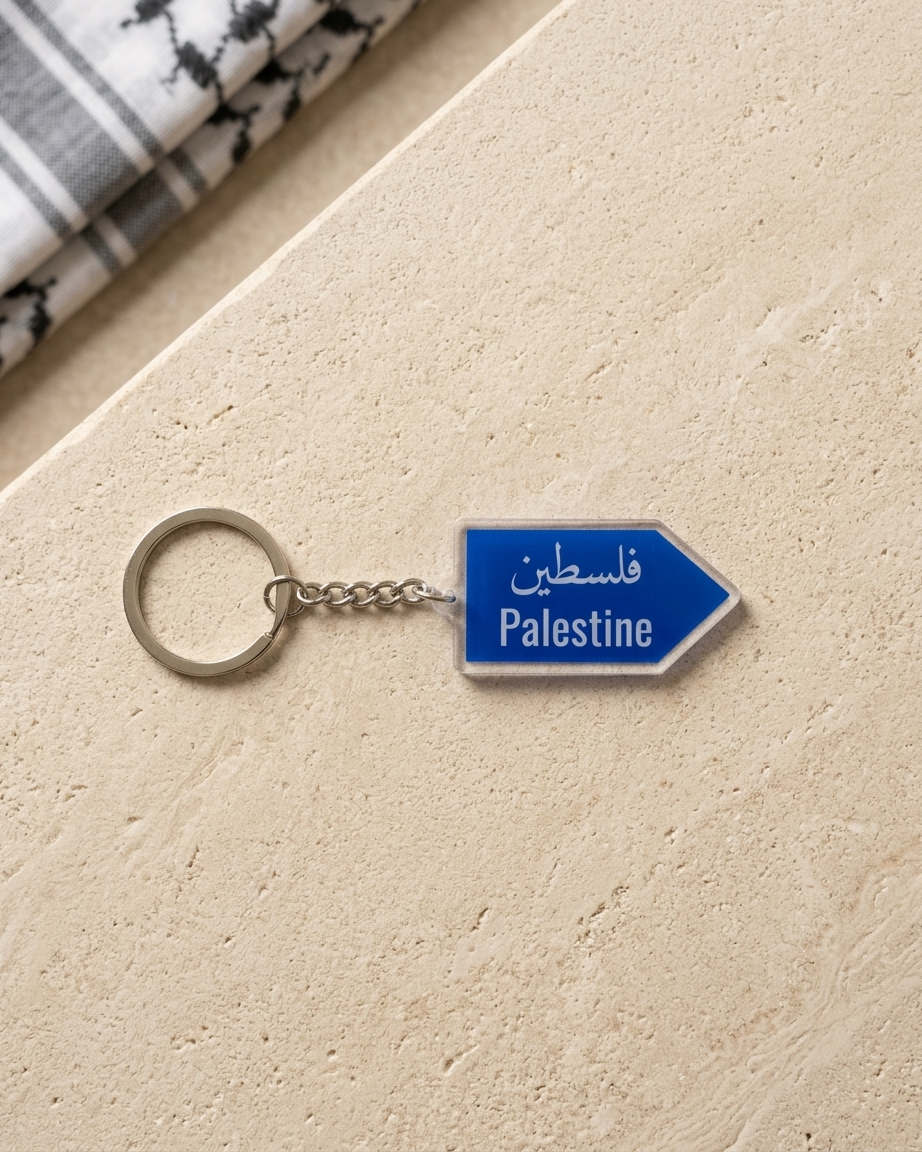 Palestine Sign Keychain