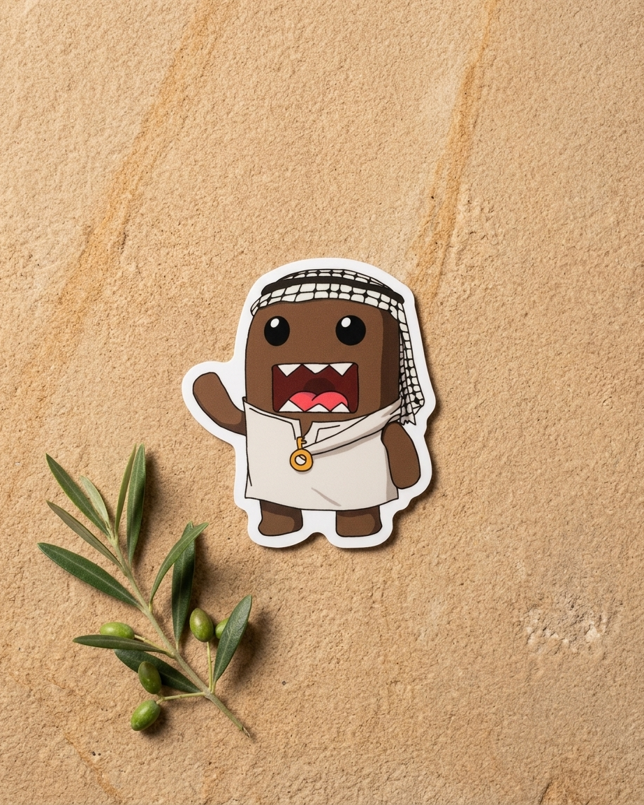 Domo Palestine Sticker