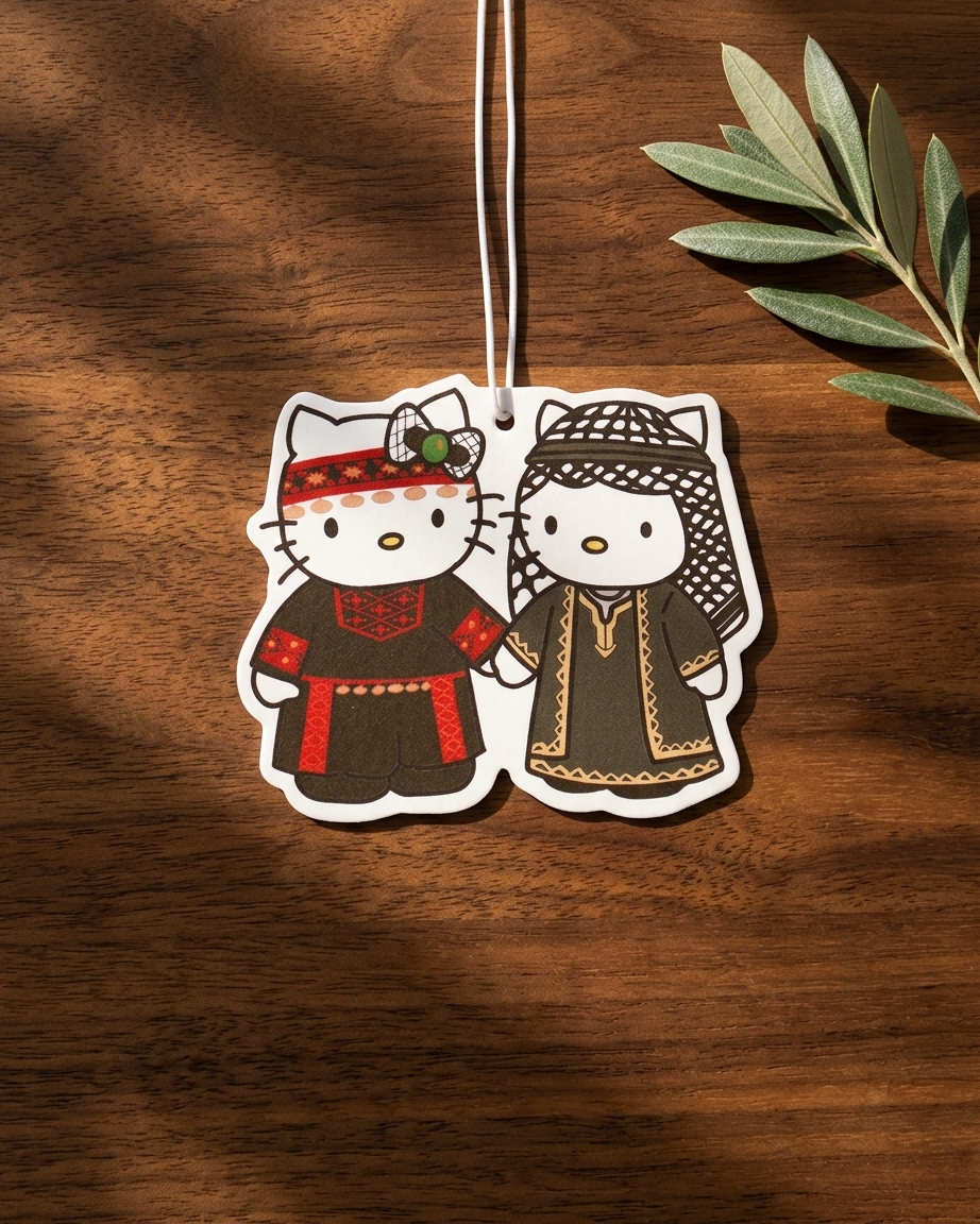 Hello Kitty Couple palestine Air Freshener