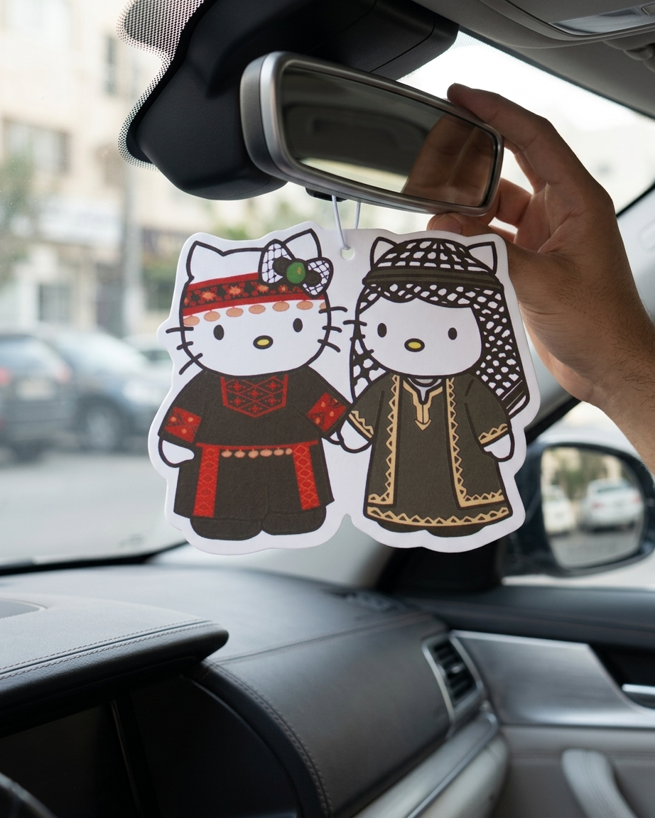 Hello Kitty Couple palestine Air Freshener