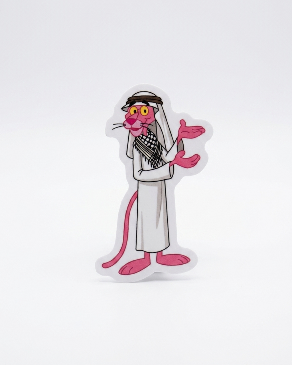 ملصق النمر الوردي فلسطين