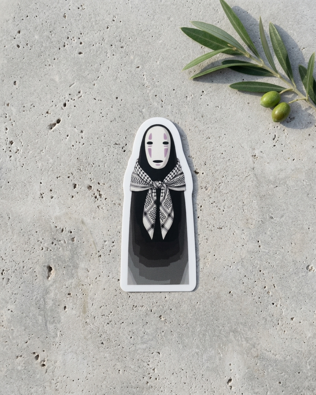No Face Palestine Sticker