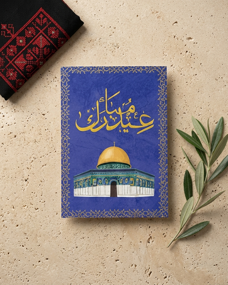 Palestinian Eid Mubarak Greeting Card