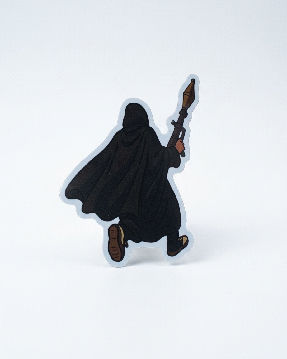 Al-Muqatil Al-Aneeq Palestine RPG Fighter Sticker