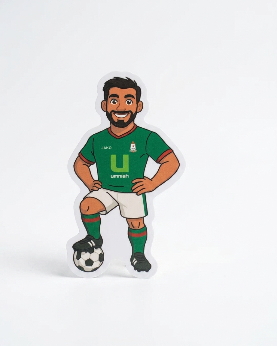 Al-Wehdat Soccer Player Sticker