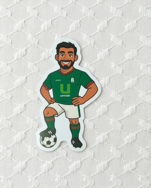 Al-Wehdat Soccer Player Sticker