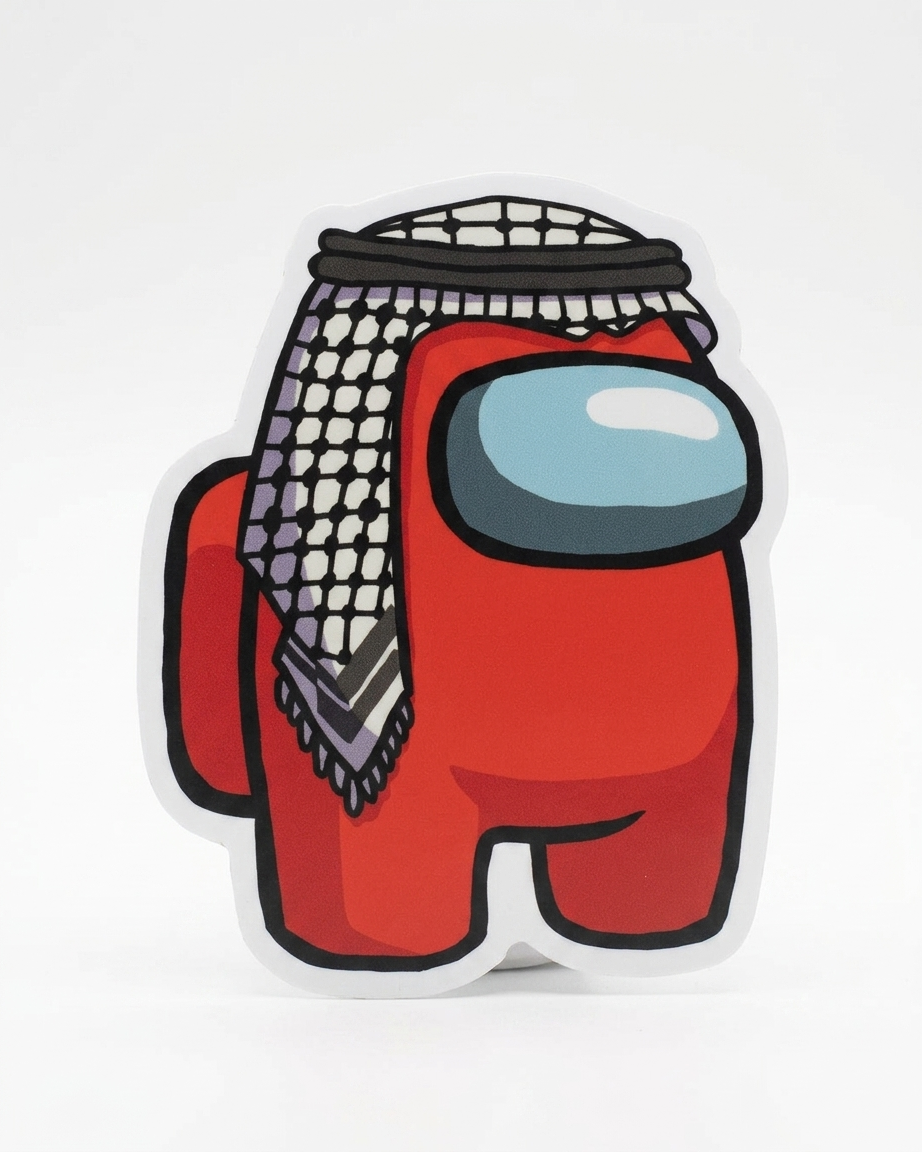 Among Us Palestine Sticker