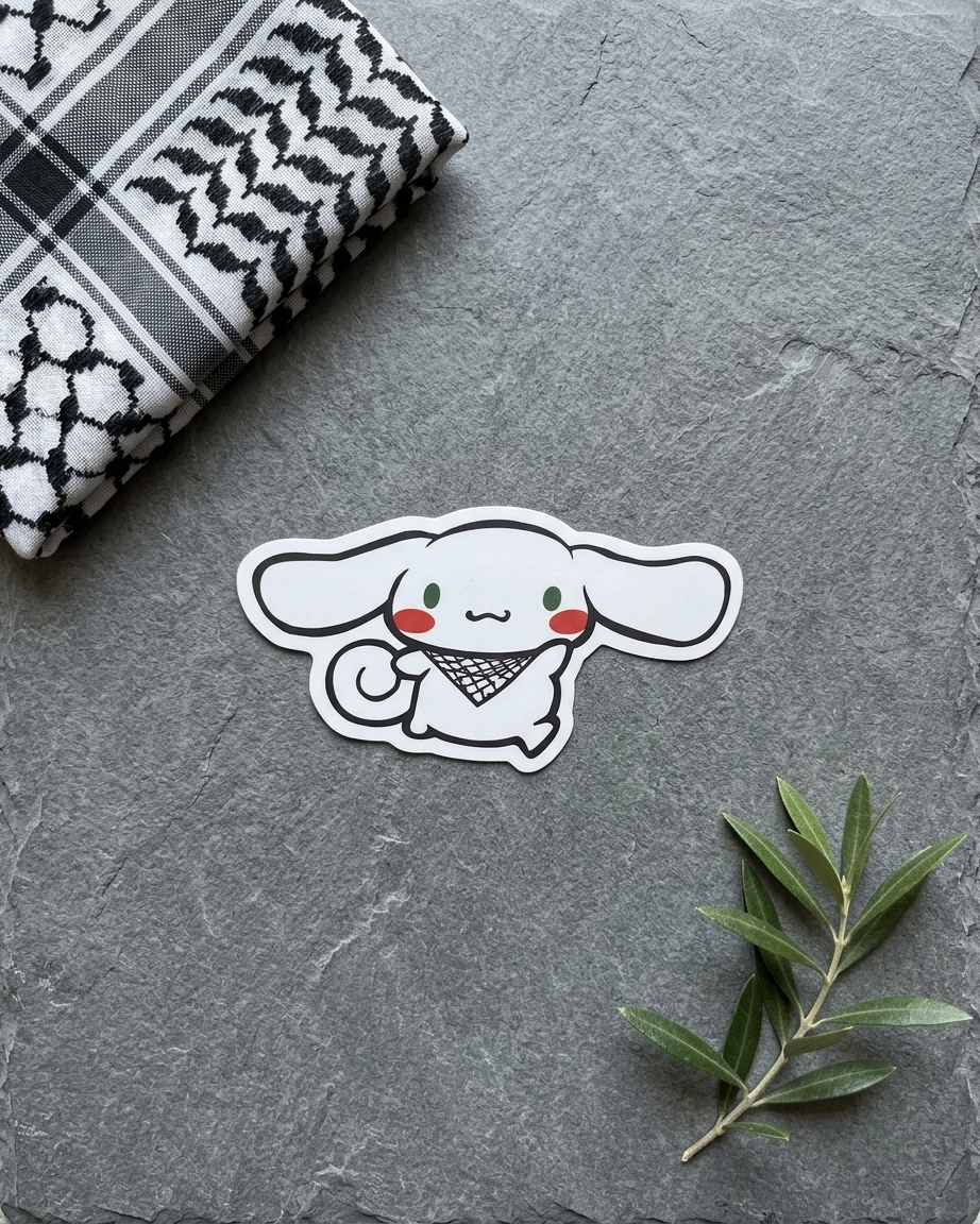 Cinnamoroll Palestine Sticker
