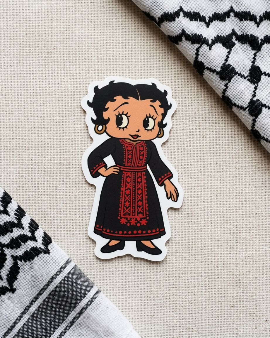Betty Boop Palestine Sticker