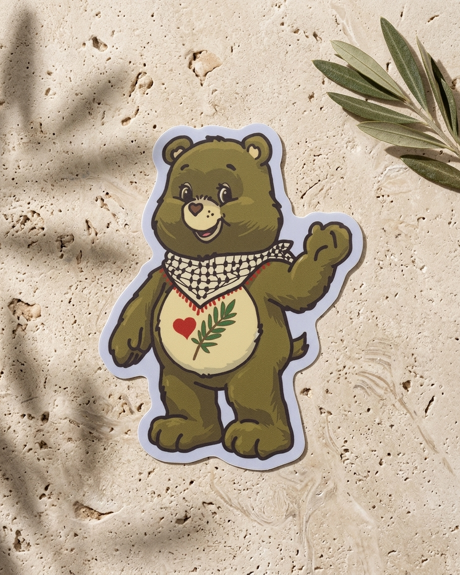Care Bear Palestine Sticker