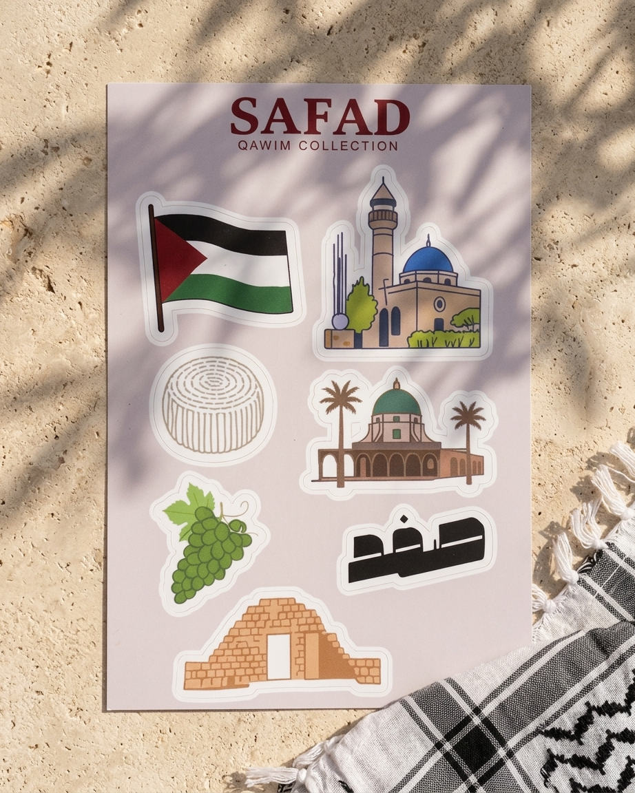 Safad Palestine Sticker Sheet