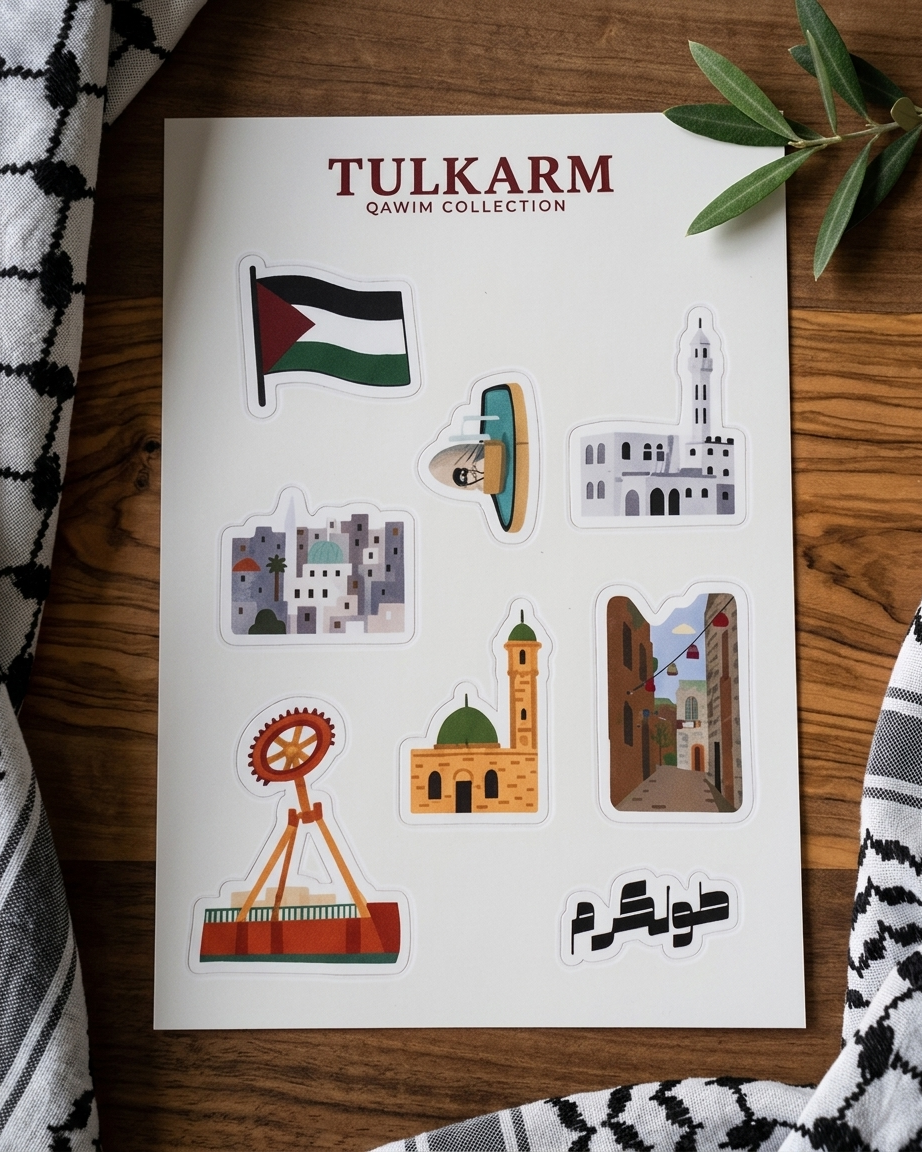 Tulkarm Palestine Sticker Sheet