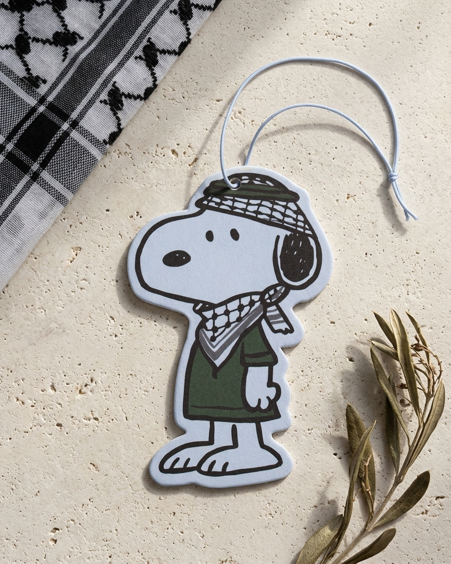 Snoopy Palestine Air Freshener