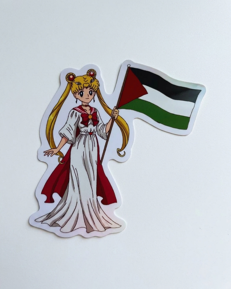 Sailor Moon Palestine Sticker