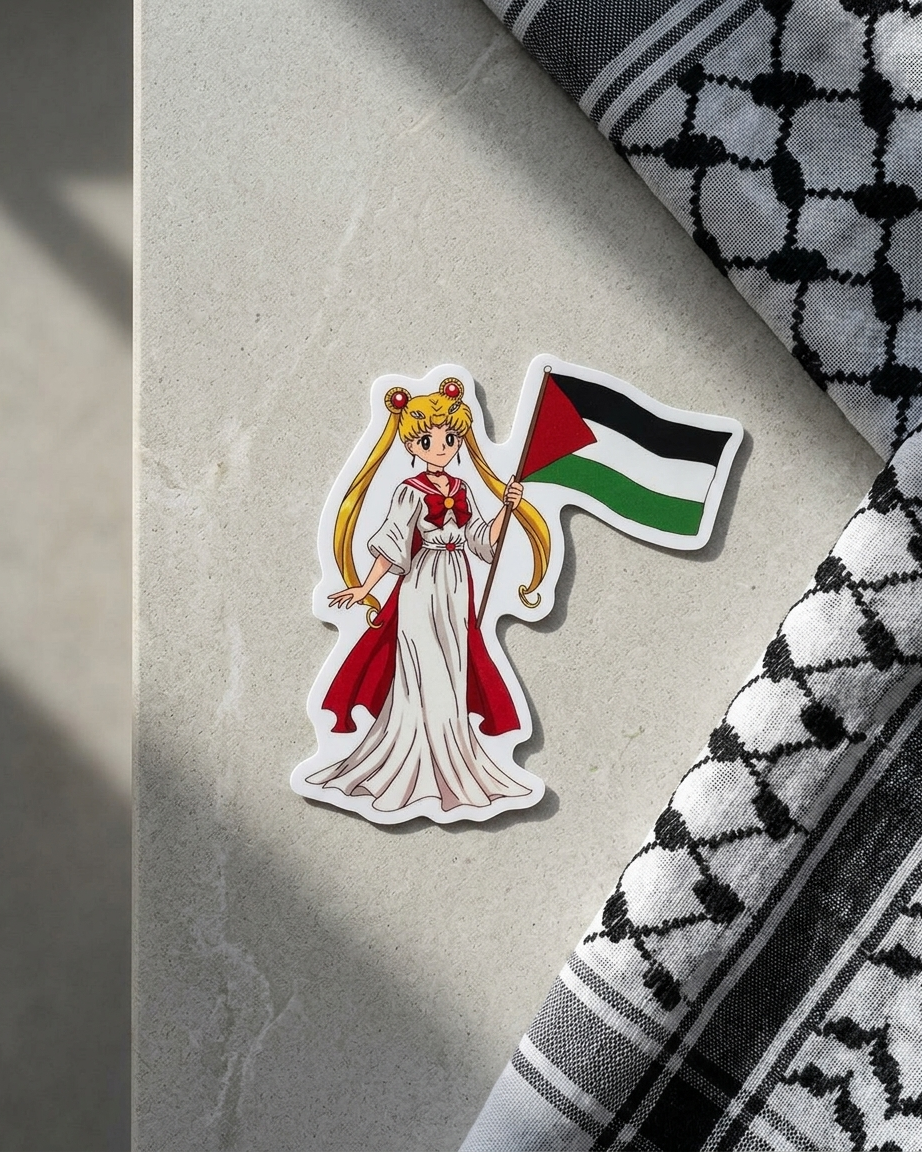 Sailor Moon Palestine Sticker
