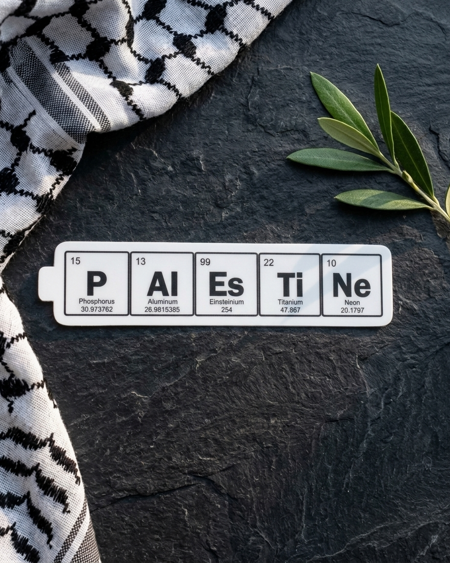 Periodic Table Palestine Sticker