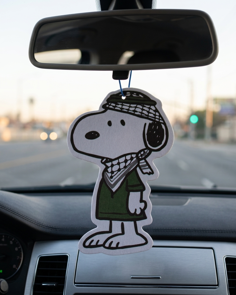 Snoopy Palestine Air Freshener