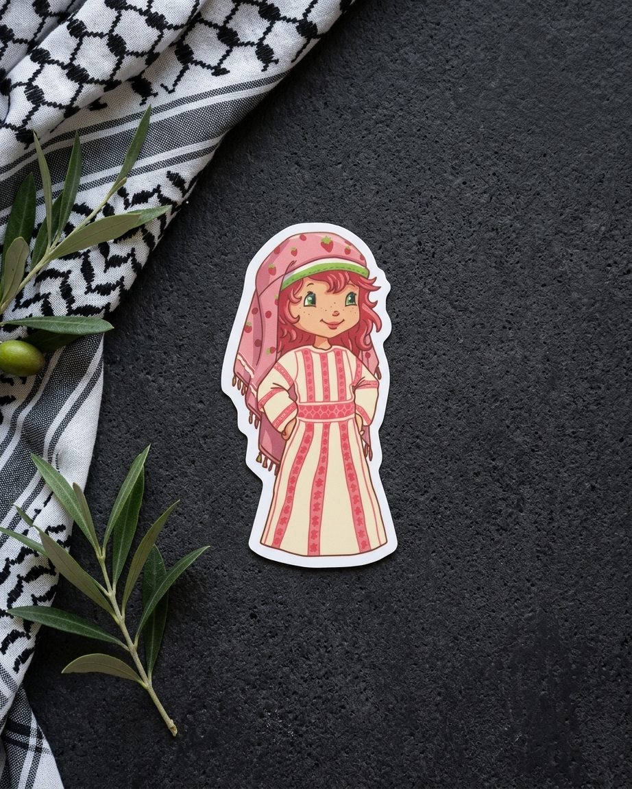 Strawberry Shortcake Palestine Sticker