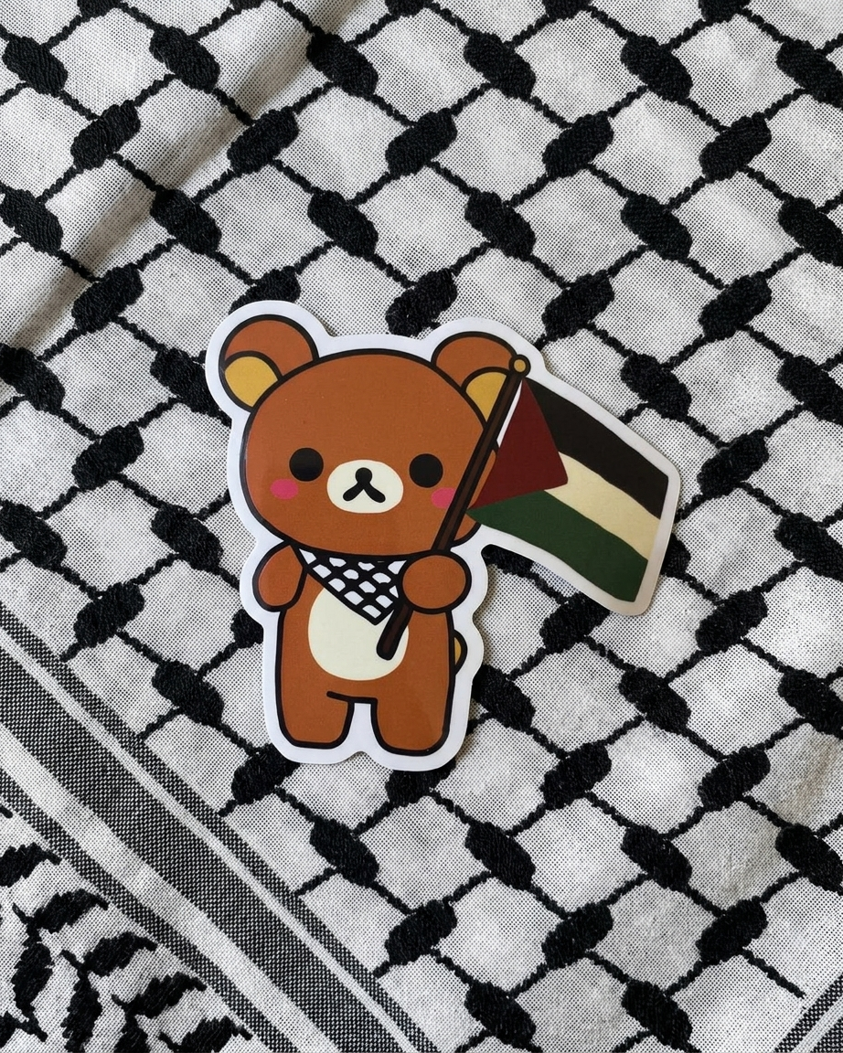 Rilakkuma Palestine Sticker
