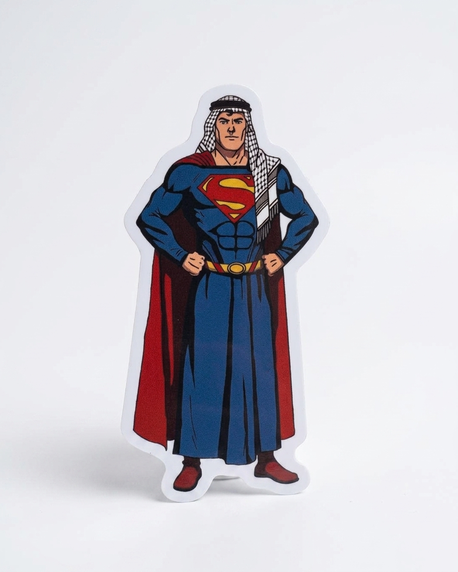 Superman Palestine Sticker