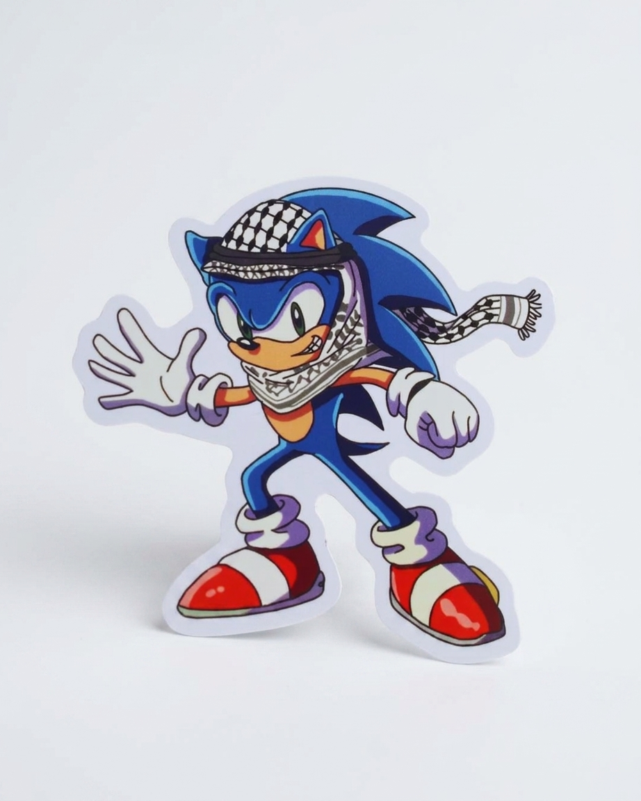 Sonic Palestine Sticker