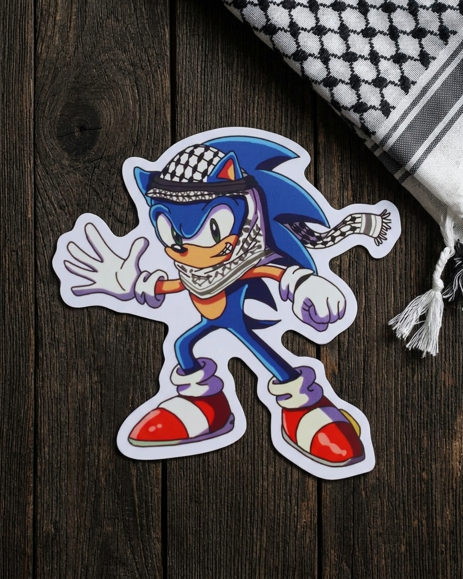 Sonic Palestine Sticker