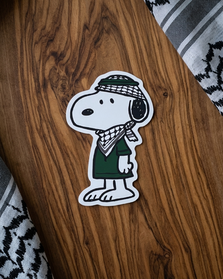 Snoopy Palestine Sticker