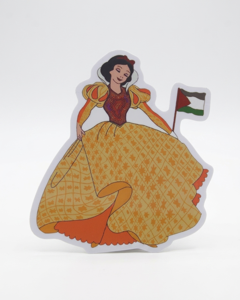 Snow White Palestine Sticker