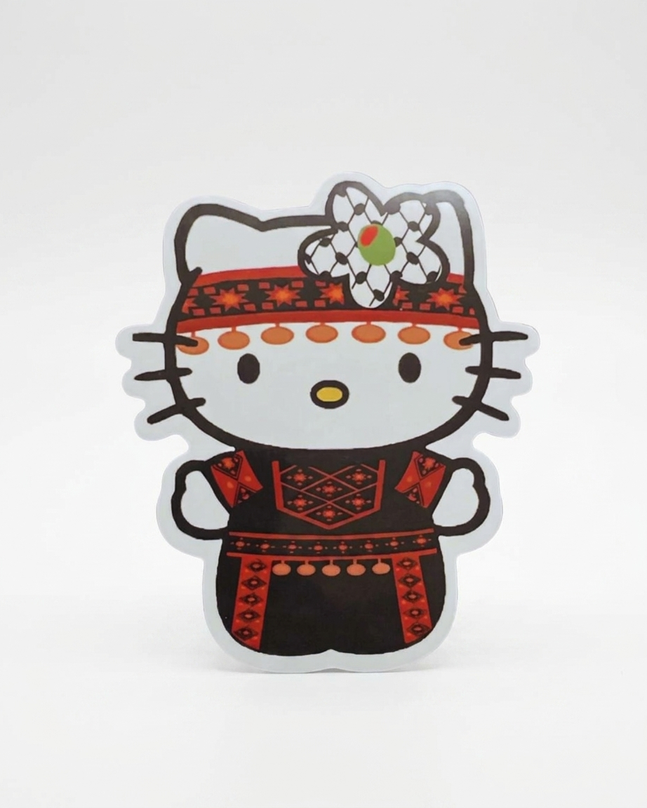Hello Kitty Palestine Sticker
