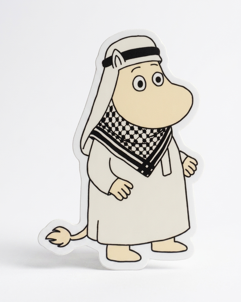 Moomin Palestine Sticker