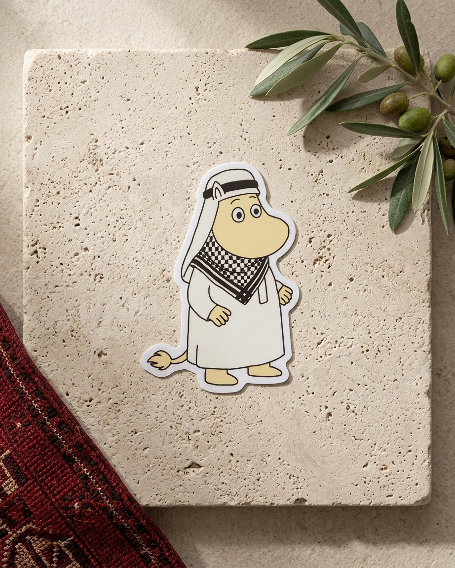 Moomin Palestine Sticker