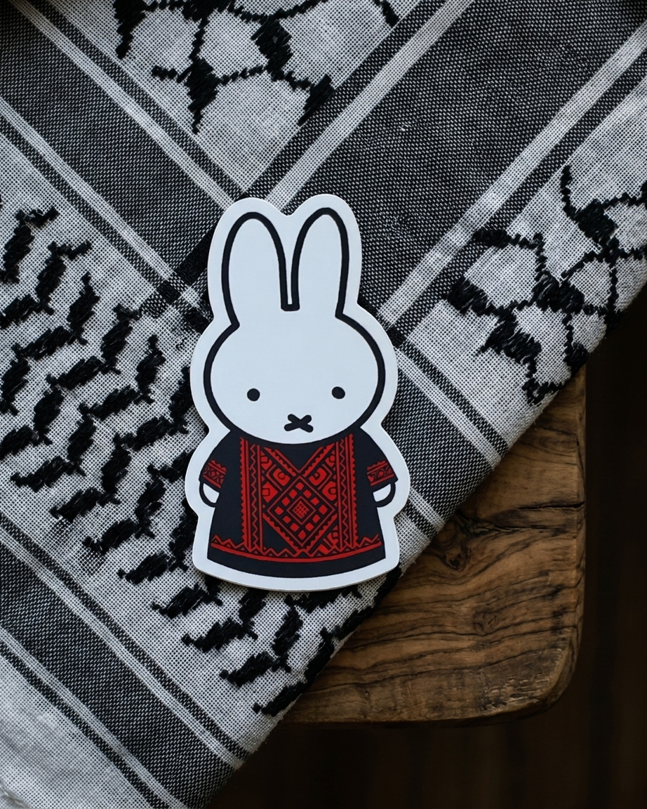 Miffy Palestine Sticker
