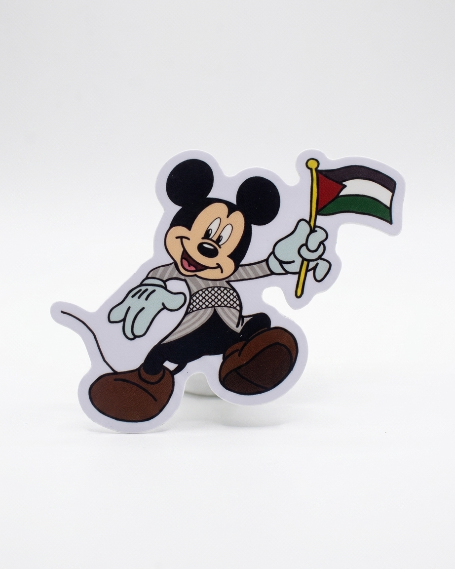 Mickey Mouse Palestine Sticker