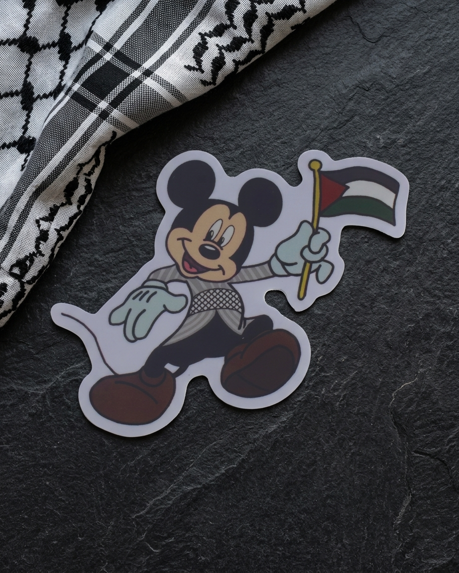 Mickey Mouse Palestine Sticker
