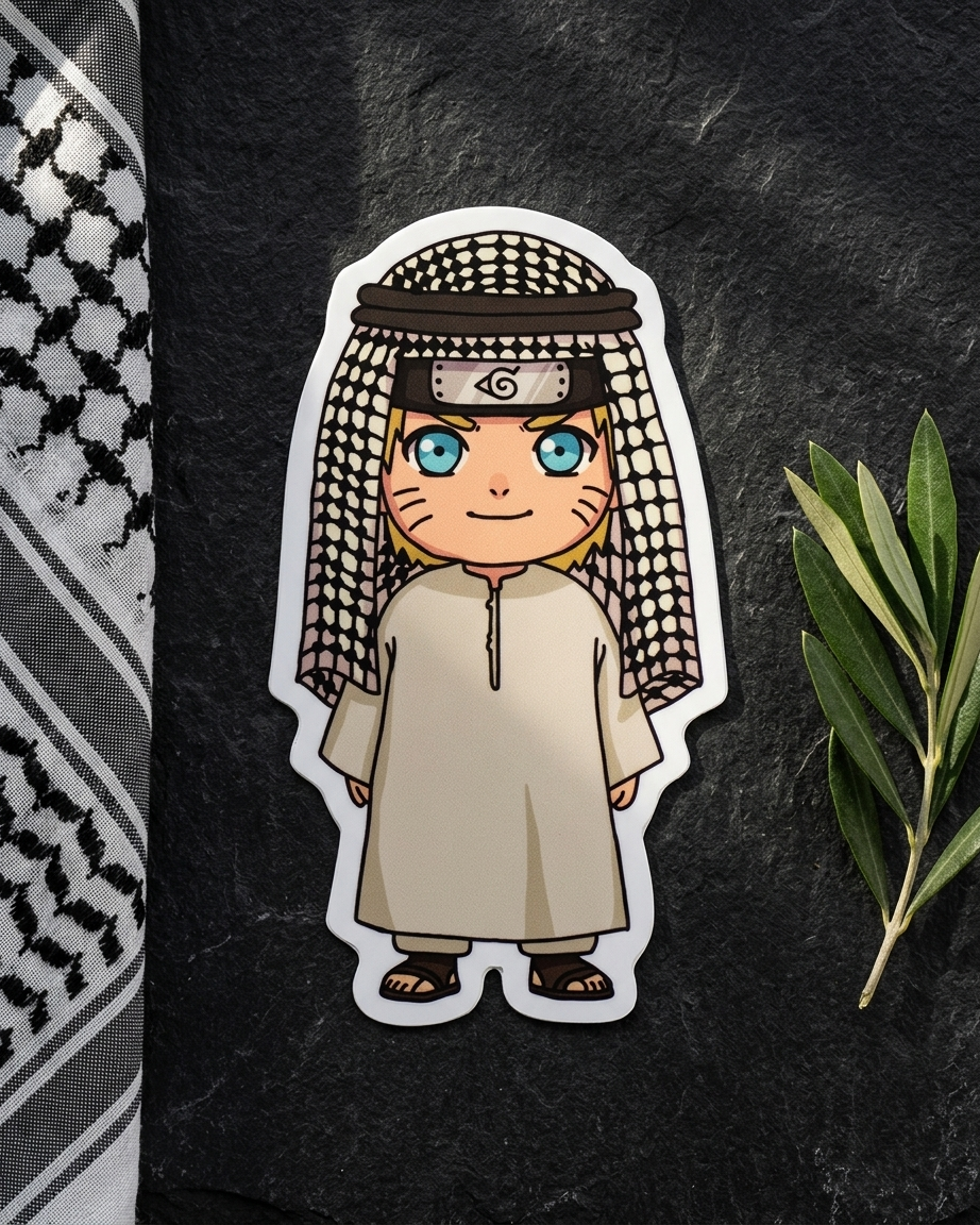 Naruto Palestine Sticker