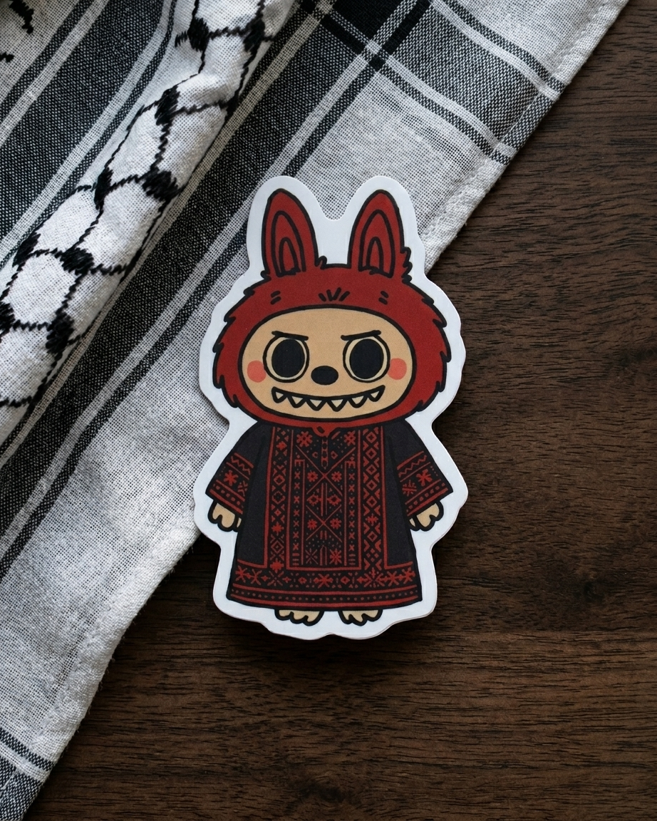 labubu Palestine Sticker