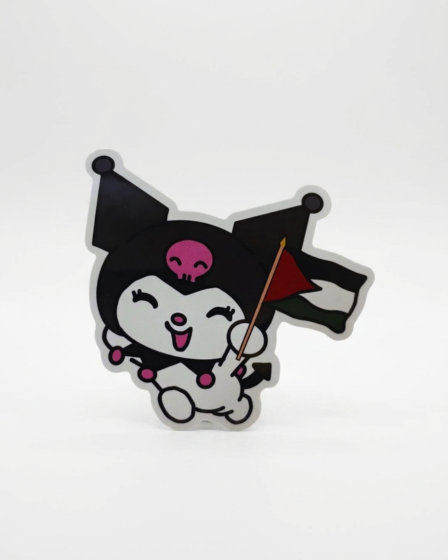 Kuromi Palestine Sticker