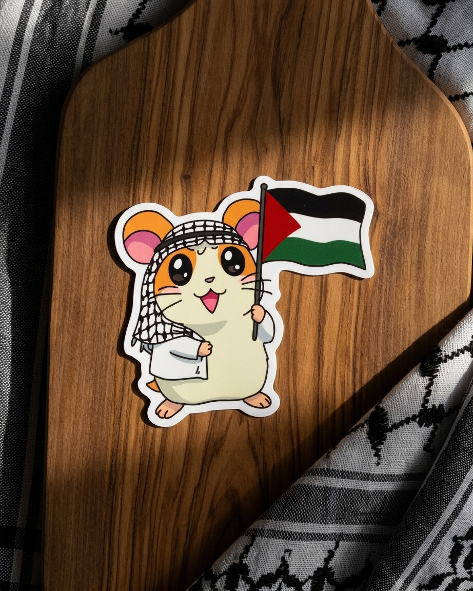Hamtaro Palestine Sticker