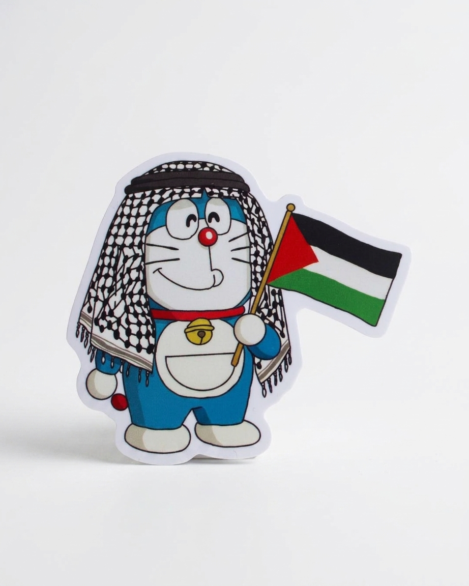 Doraemon Palestine Sticker