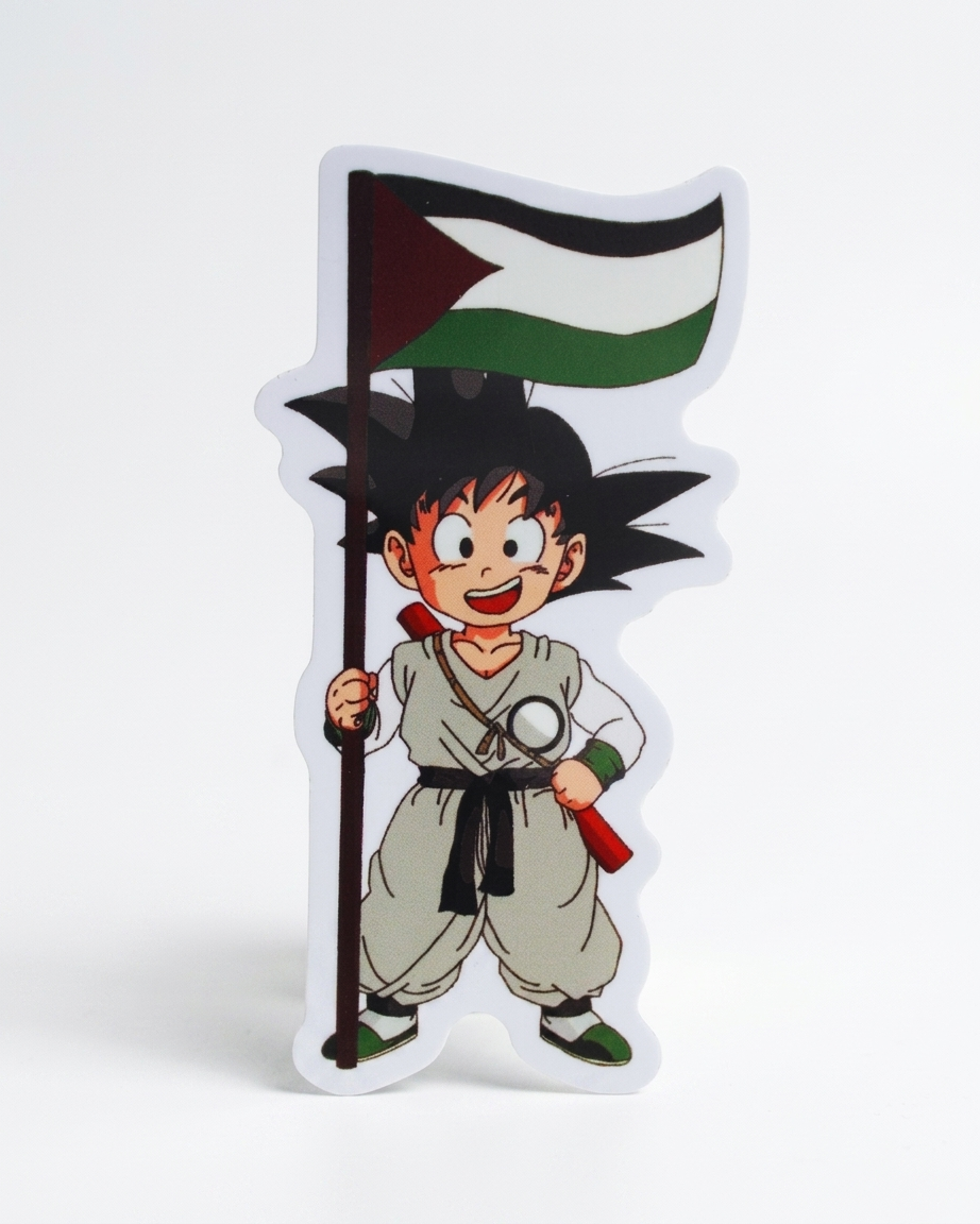 Goku Palestine Sticker