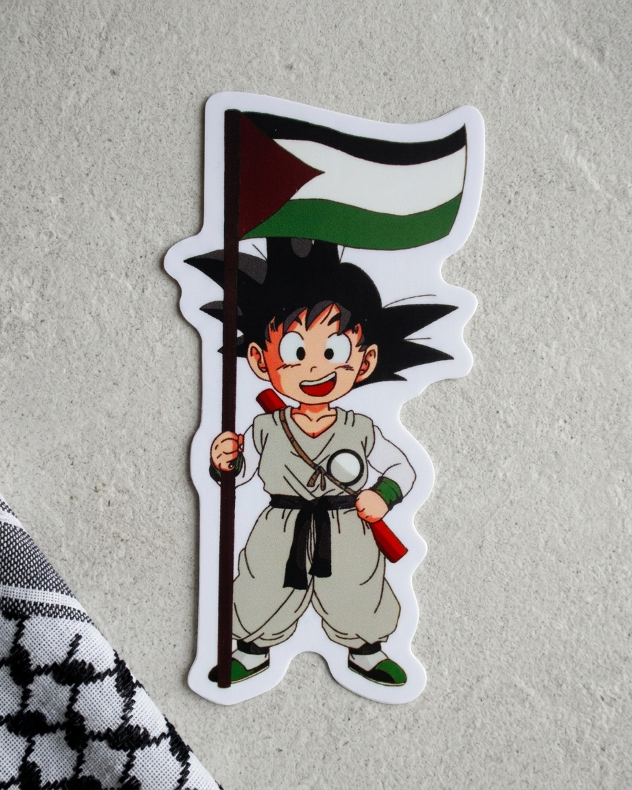 Goku Palestine Sticker