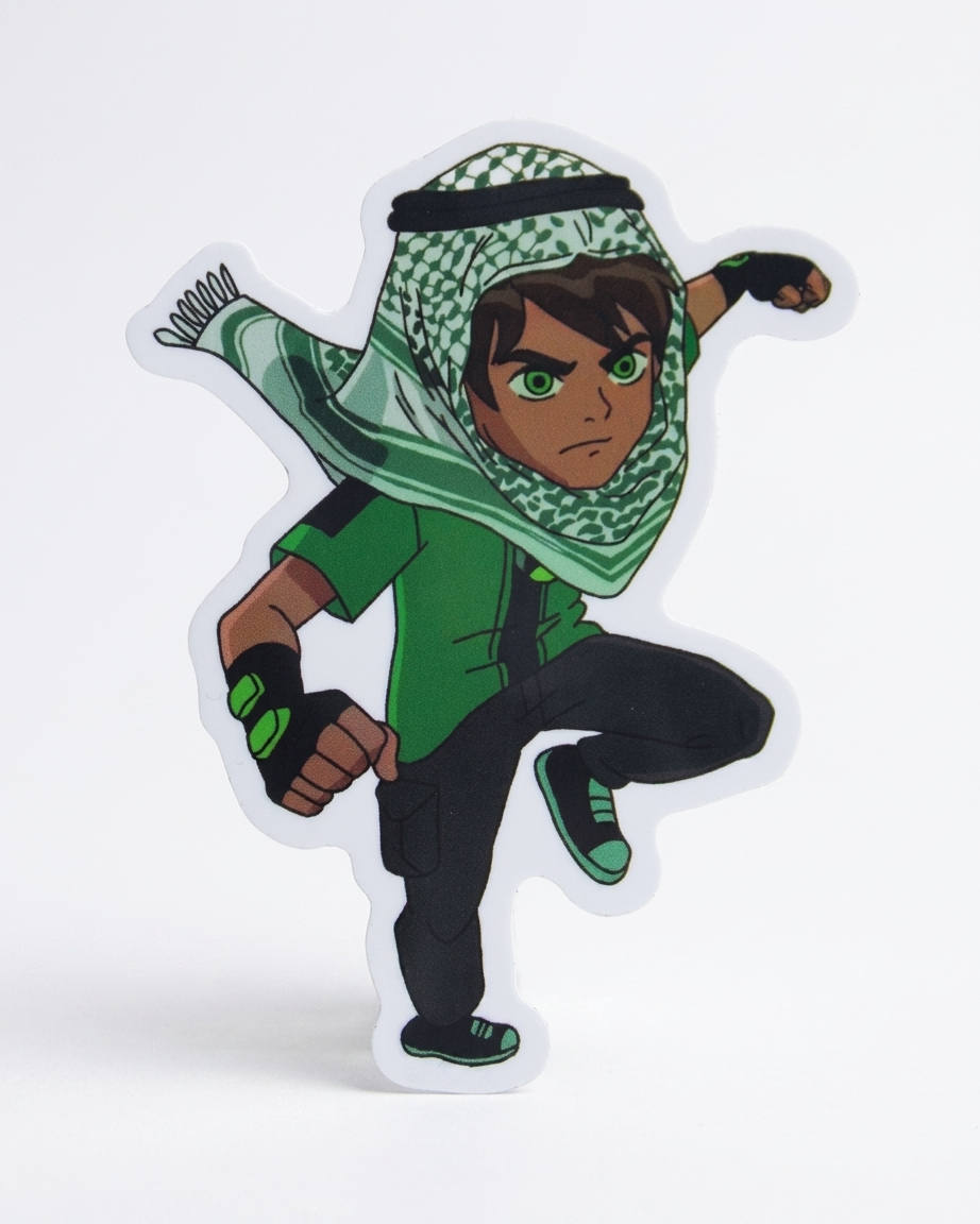 Ben 10 Palestine Sticker