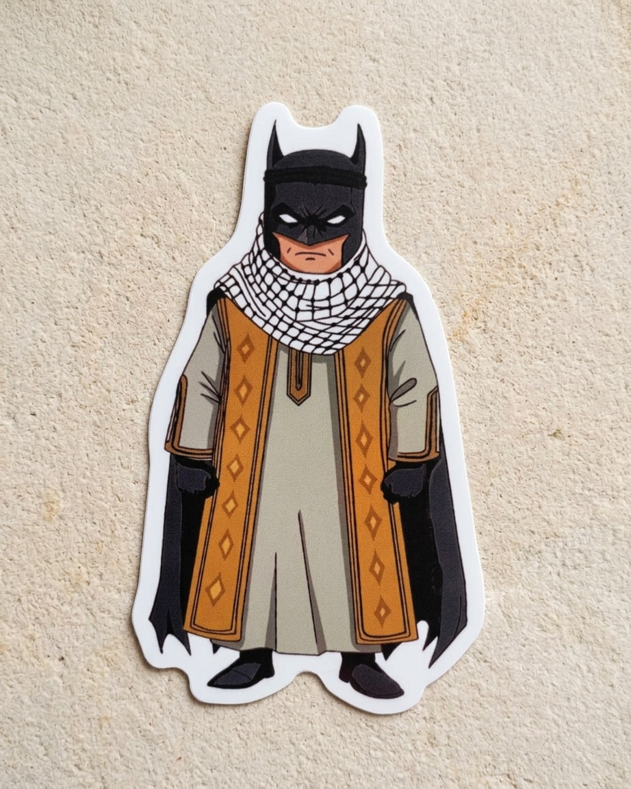 Batman Palestine Sticker