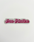 Barbie Font Palestine Sticker