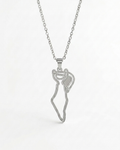 Slingshot Palestine Necklace Silver