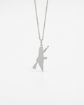 Palestine Rifle Necklace Silver