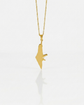 Palestine Discreet Rifle Necklace Gold