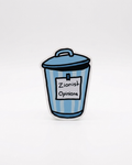 Zionist Opinions Trash Can Sticker