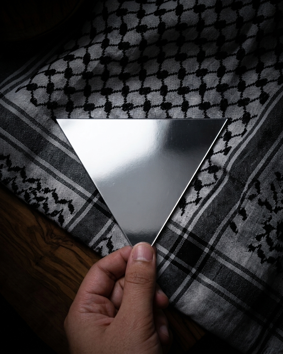 Palestine Triangle Acrylic Mirror Decal